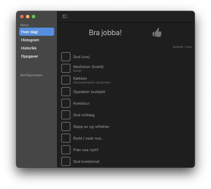 macOS skjermbilde